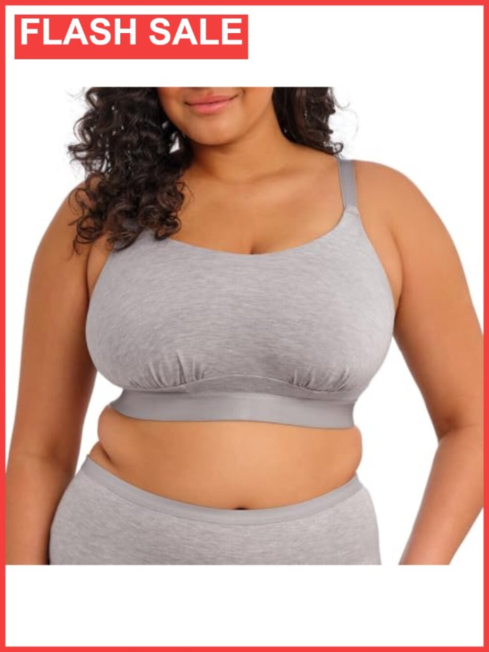 Elomi Downtime Non-Wired Bralette TENCEL Modal Wire Free Plunge Everyday Bra